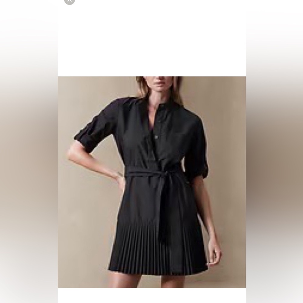 Banana Republic Black Long Sleeve Dress